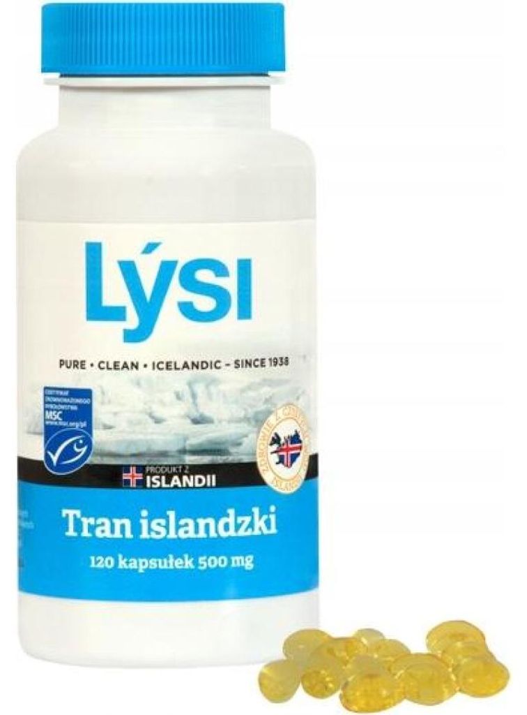 Lysi Islandský olej z treščej pečene 500 mg OMEGA 3 Obrázok produktu 