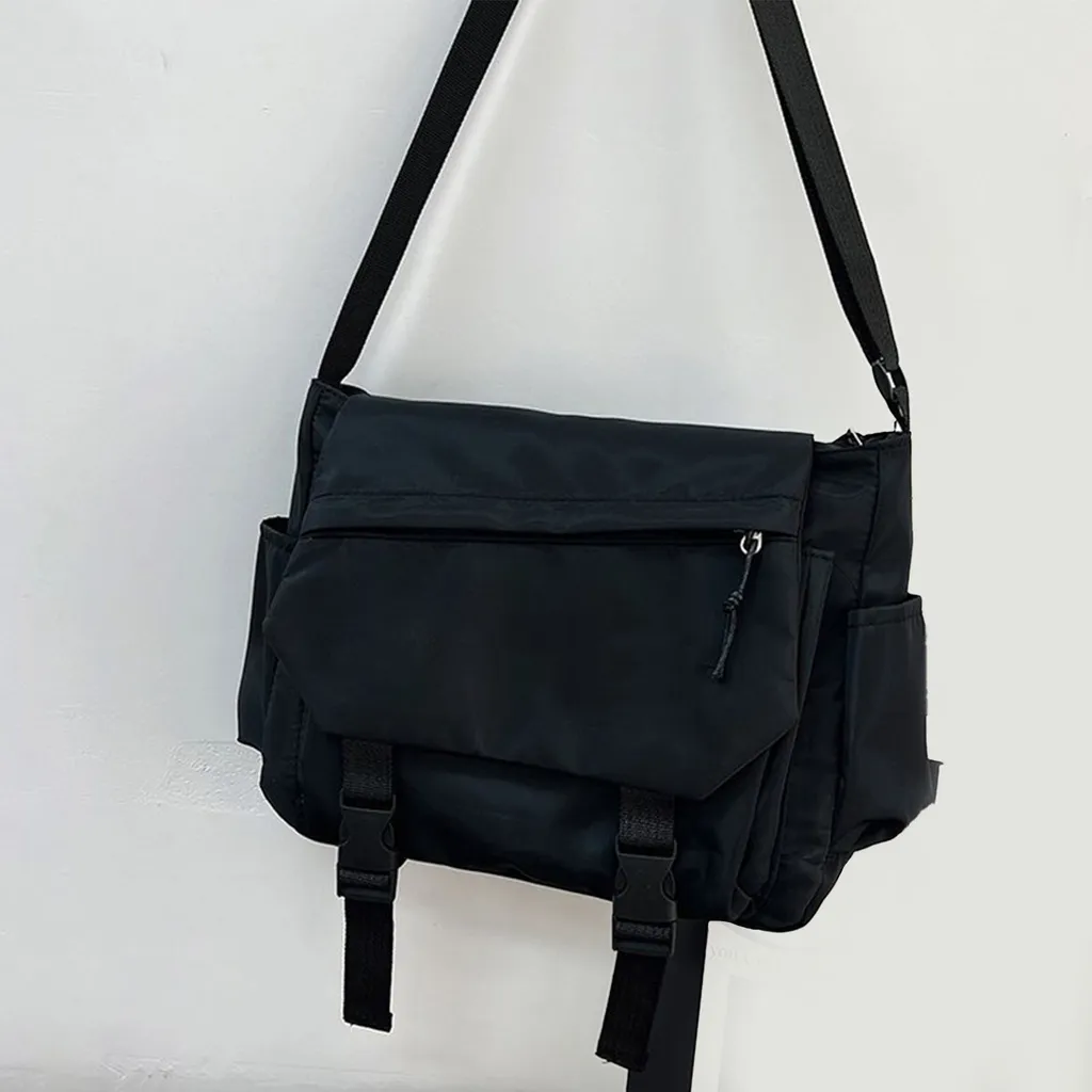 Borsa messenger per uomini donne, donne borsa a tracolla, borsa messenger casual, studenti borsa a tracolla, Flap sopra borsa messenger, ragazze borsa messenger spalla casual