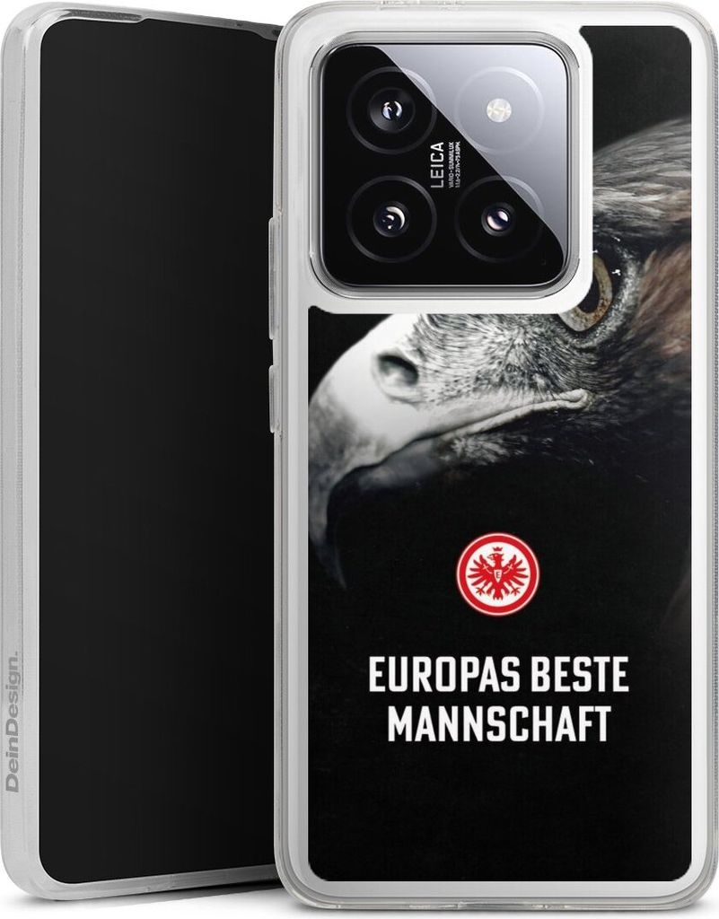 DeinDesign Handyhülle für Xiaomi 14T Silikon Hülle Case Smartphone Schutzhülle Europameisterschaft Eintracht Frankfurt Offizielles Lizenzprodukt