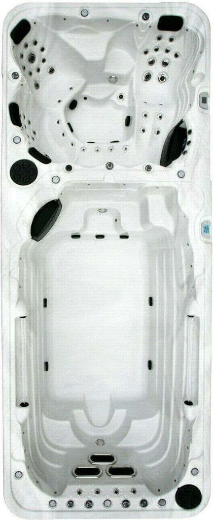 XXXL Luxus Led Swim Spa 580x230cm Whirlpool+Gegenstromanlage Outdoor Schwimmbad