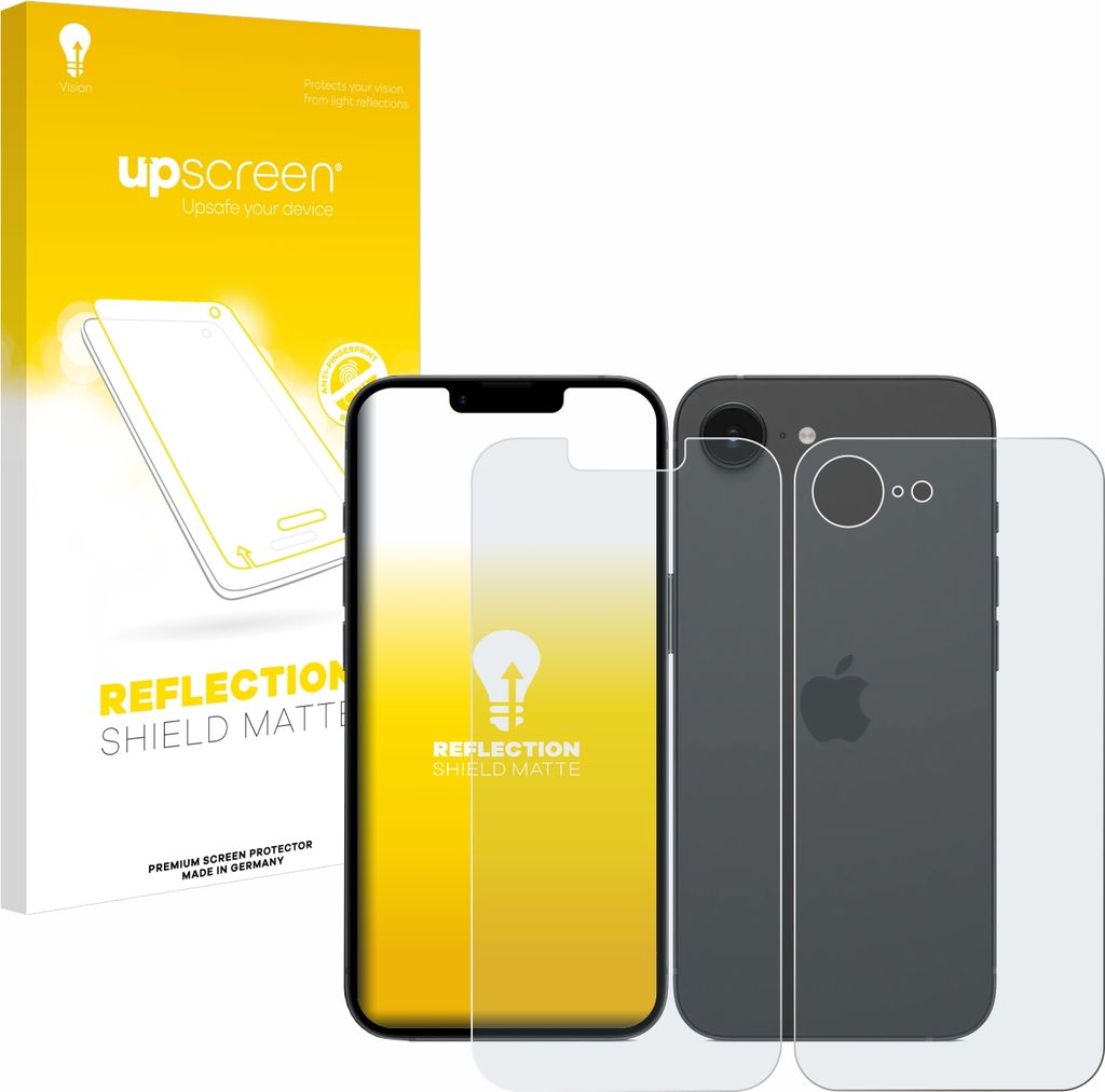 upscreen Schutzfolie für Apple iPhone 16e / 17e Displayschutz Displayschutzfolie Folie Matt Entspiegelungsfolie