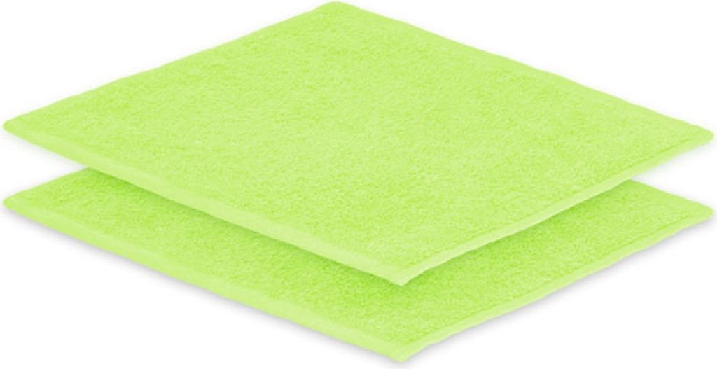 2x Seiftuch Frottier 500 g/m² 30 x30 cm Apfelgrün