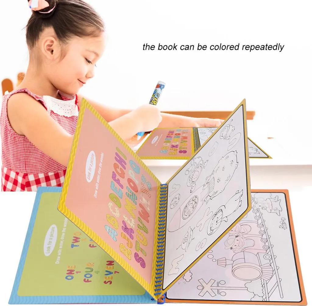 Water Coloring Book Riutilizzabile: Tecnologia Idro-Cromatica da Viaggio - 2
