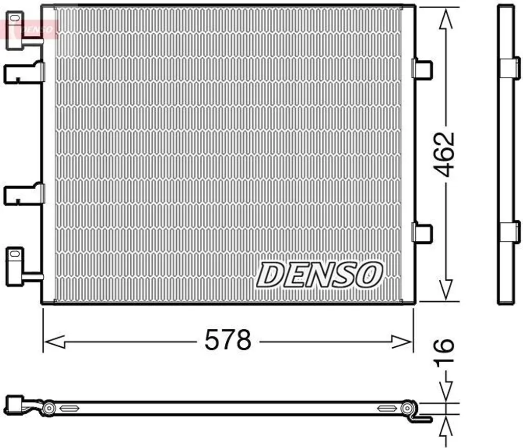 Condenseur de Climatisation Vivaro J7/F7 - Réparer Clim DENSO DCN20041 OE