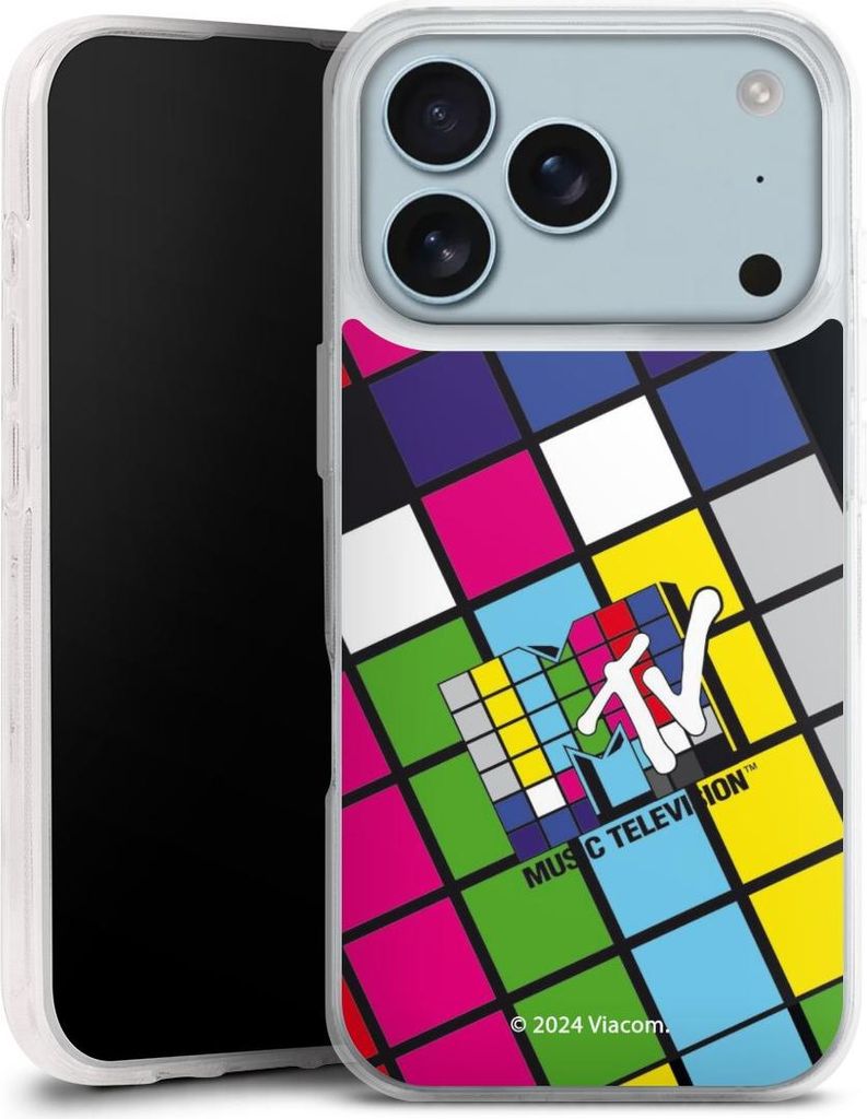 DeinDesign Handyhülle für Apple iPhone 17 Pro Silikon Hülle Case Smartphone Schutzhülle Fanartikel Offizielles Lizenzprodukt MTV Music Televison