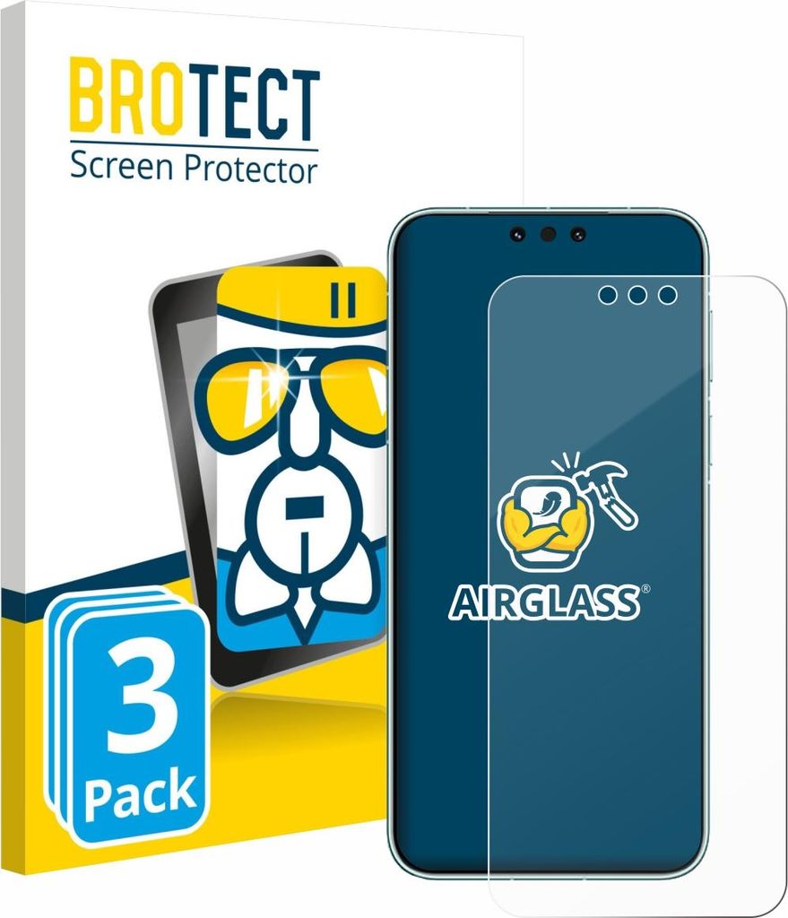 3x BROTECT Schutzglas für Huawei Mate 80 Pro Max Schutzfolie Panzer Folie Glas Display Schutz klar