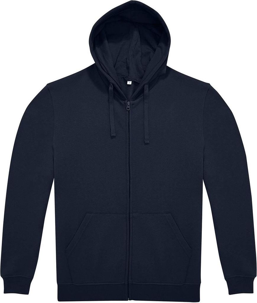 B&C - "ID.224" Hoodie mit durchgehendem Reißverschluss für Herren/Damen Uni RW10497 (M) (Marineblau)