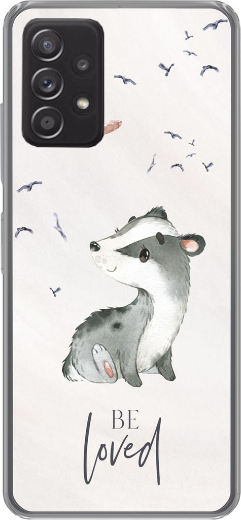 MuchoWow Handyhülle Schutzhülle Hülle für Telefoonhoesje Samsung galaxy a73 Zitate - Geliebt werden - Sprichwörter - Kind - Jungen - Mädche...