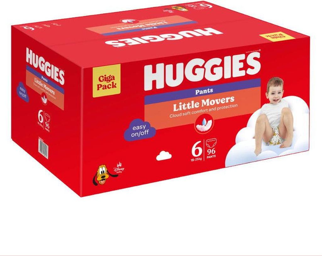 HUGGIES Little Movers Culotte vel. 6 (96 ks) Image du produit 
