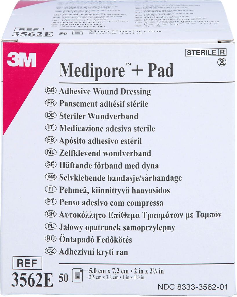 Medipore plus Pad pansement stérile 3562E, 50 pcs VER Image du produit 