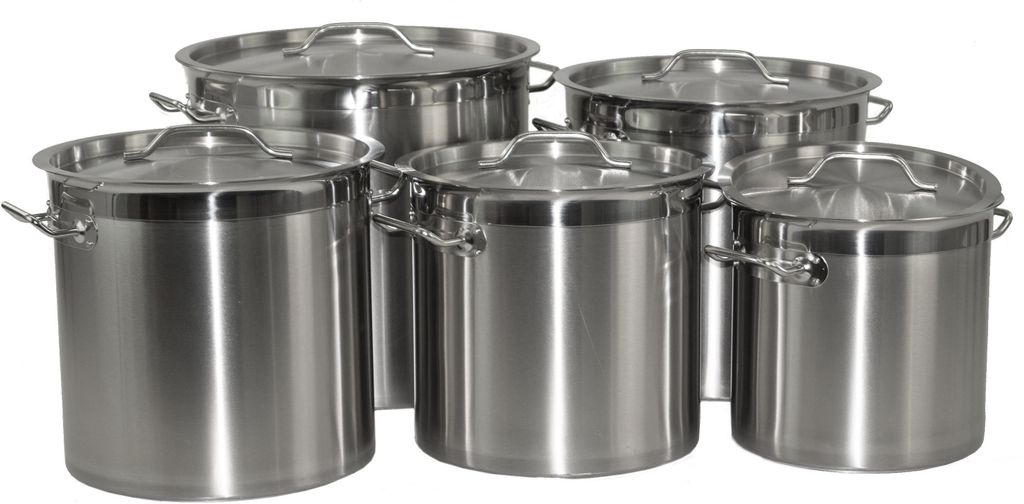 Casserole en acier inoxydable avec bord renforcé et Image du produit 