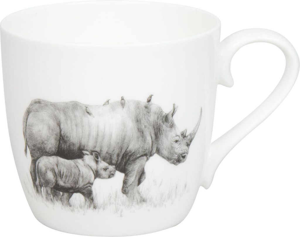 Könitz Gobelet Amazing Animals - Rhinocéros, Bone China, Image du produit 