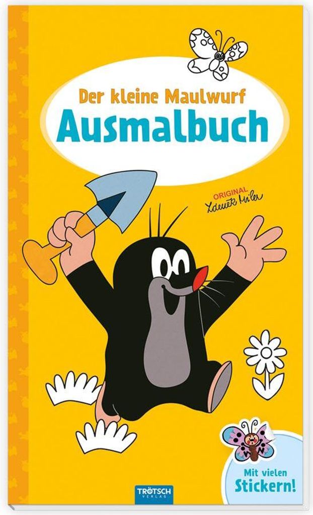 Trötsch Der kleine Maulwurf Ausmalbuch mit Stickern