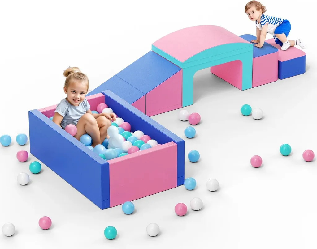 Blocs de construction en mousse Softplay - Set de 9 pièces jaune - Intérieur