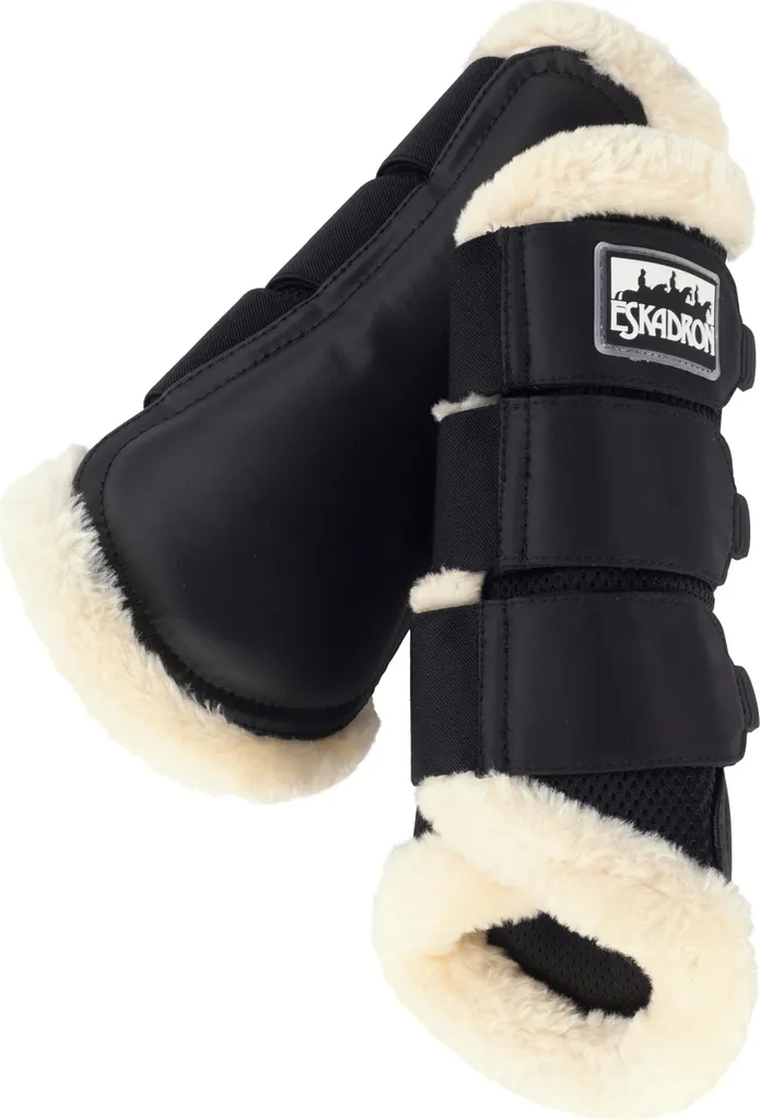 Stinchiere Eskadron Soft Mesh Fauxfur Nero L | Protezione Salto Ostacoli