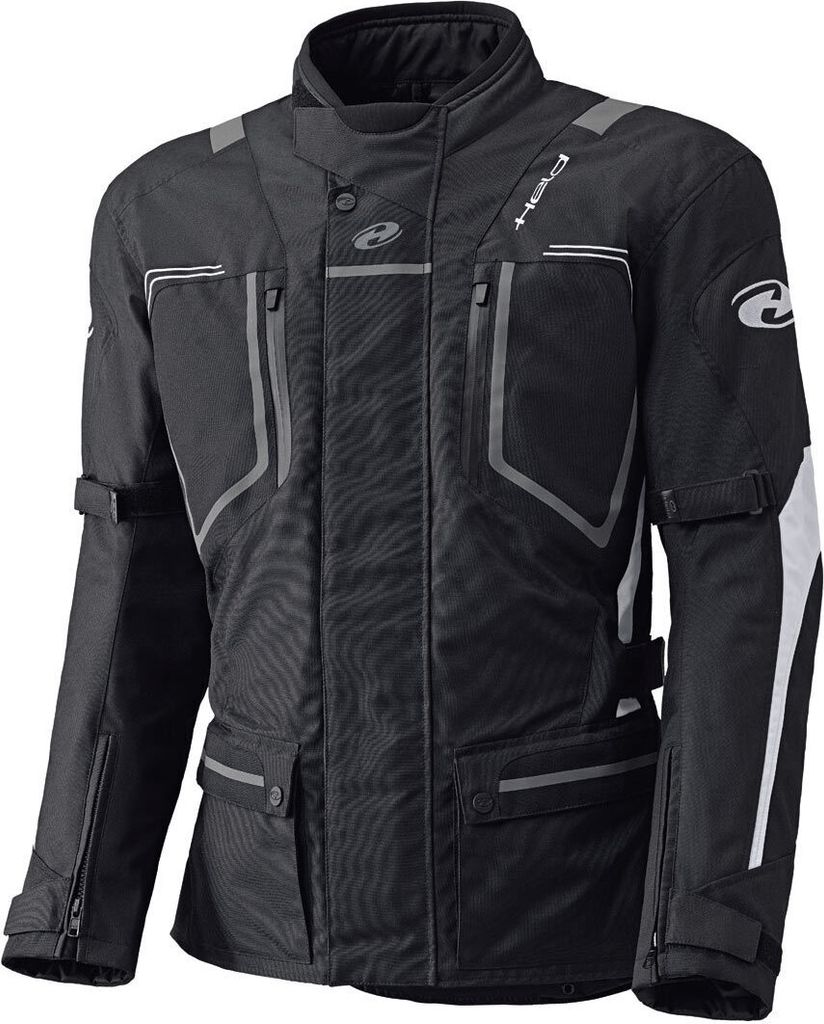 Held Zorro wasserdichte Motorrad Textiljacke, schwarz/weiß, Produktbild 