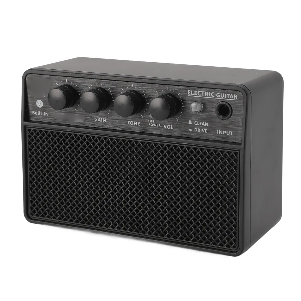 Amplificateur de Basse Rechargeable Portable avec Entrée Jack 6.35mm