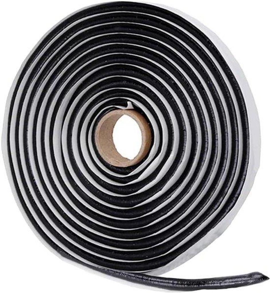 Butyl-Abdichtband - Wasserfest - Verschließen und Abdichten - 6mm x 6m - Schwarz