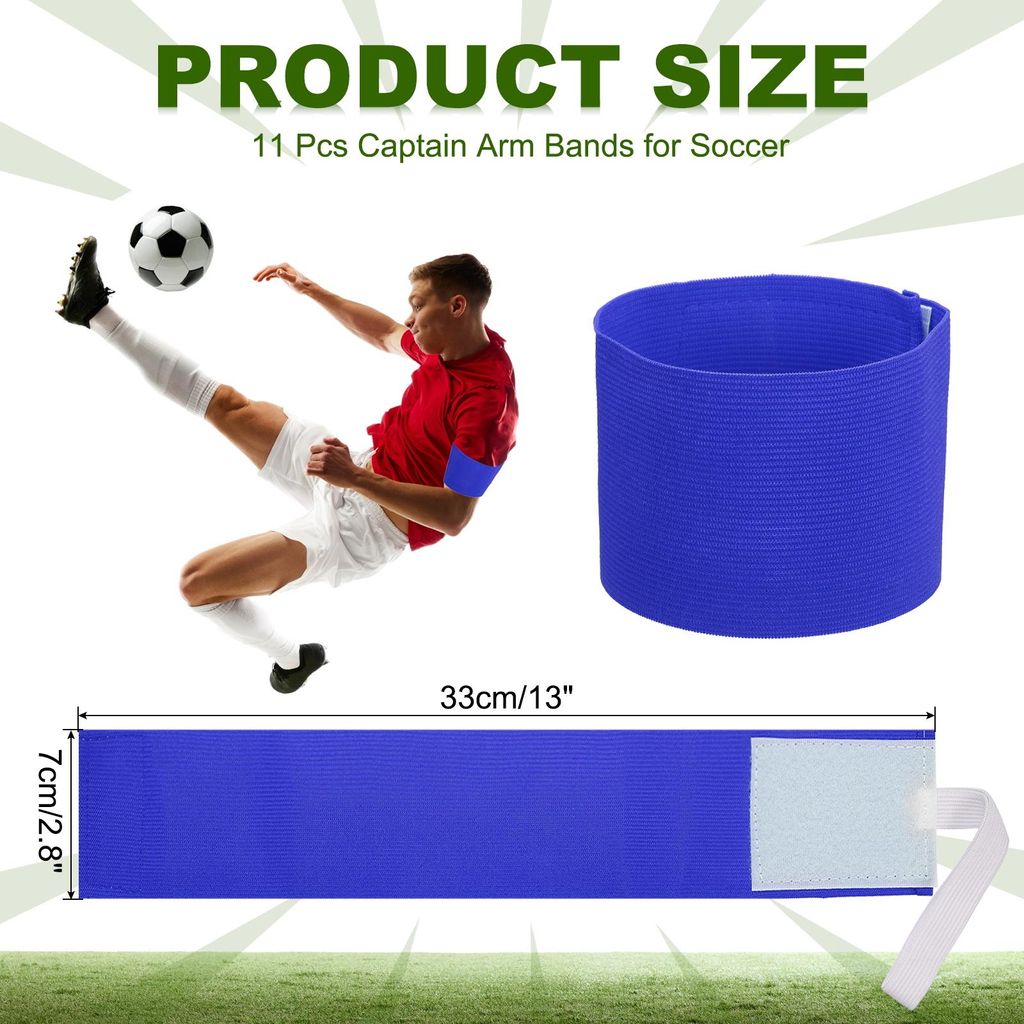 Fu?ball Kapit?nsbinde, 11 Stš¹ck Kapit?nsarmb?nder fš¹r Fussball Elastische Kapit?nsbinde Verstellbare Sport Kapit?nsarmb?nder fš¹r Jugendlic...