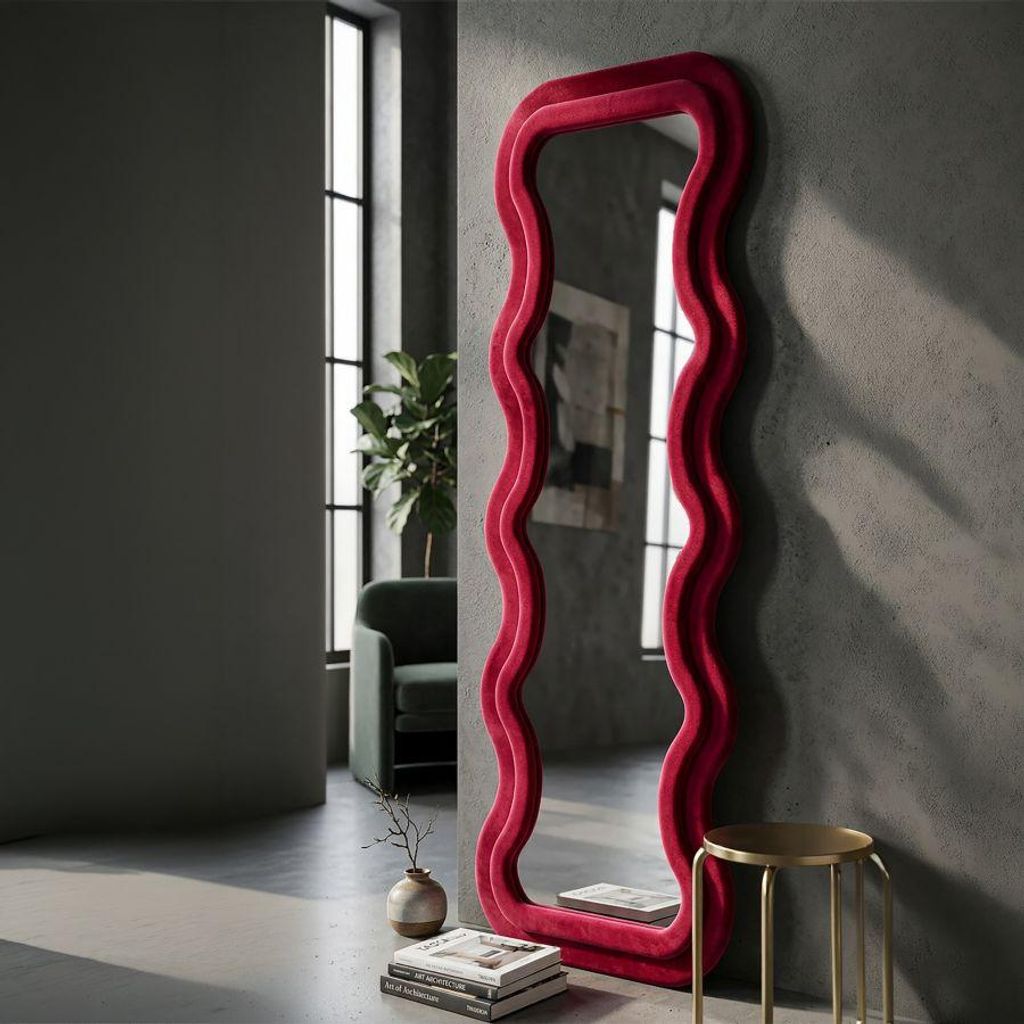FURNLUX Wandspiegel Emily Rosa 60cm / Hauptfarbe: Rosa / Produktbild 