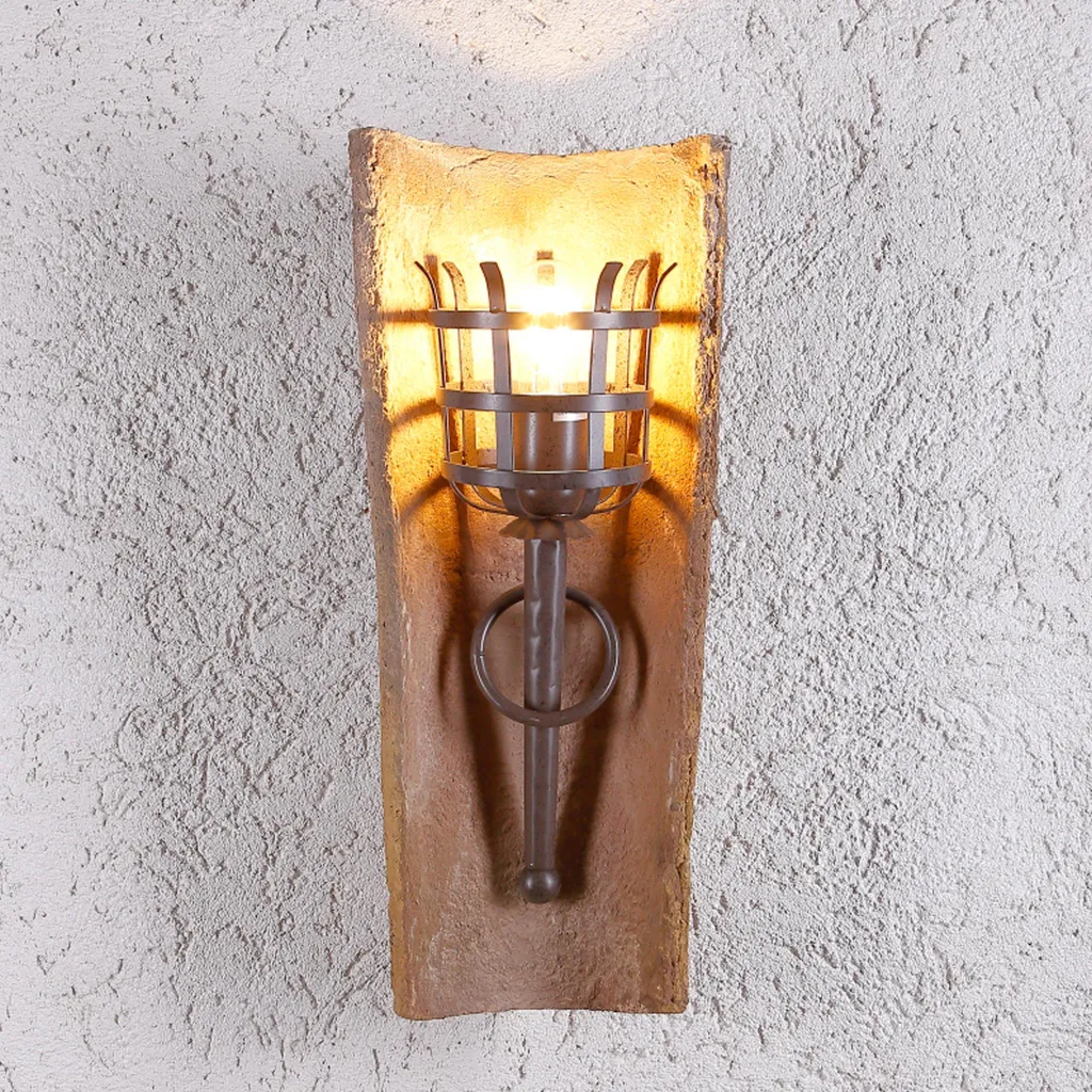 Lampe à Tuiles Torche Murale Dungeon - Éclairage Médiéval Authentique - 7
