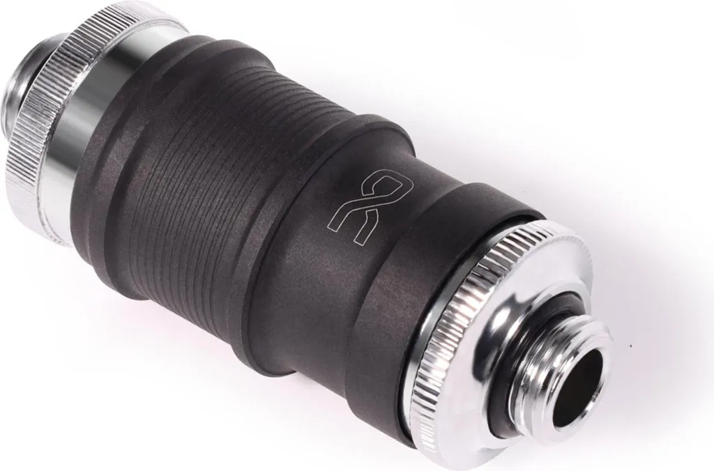Alphacool ES Sgancio Rapido BLH1A PushIn Set 13876 Nero Opaco/Cromo