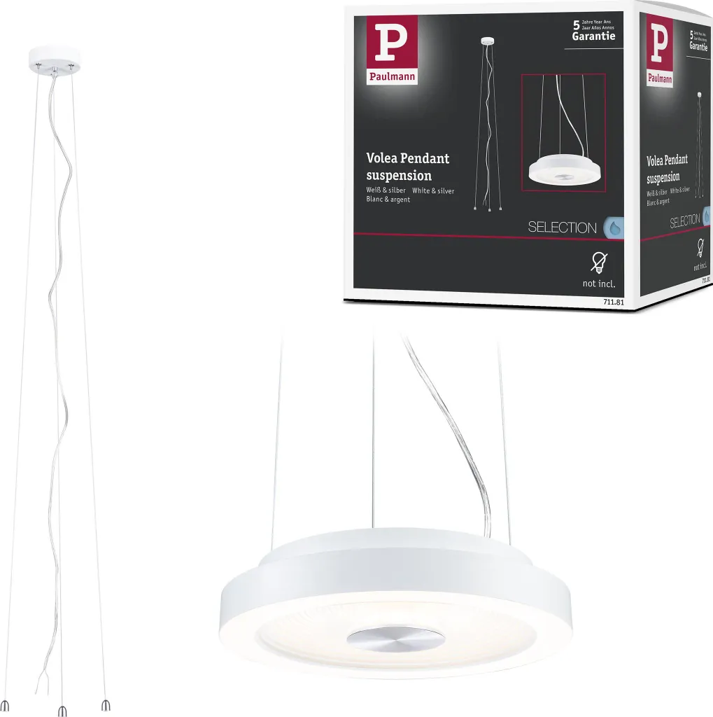Paulmann Volea Sospensione LED Dimmerabile | Design 3D e Protezione IP44