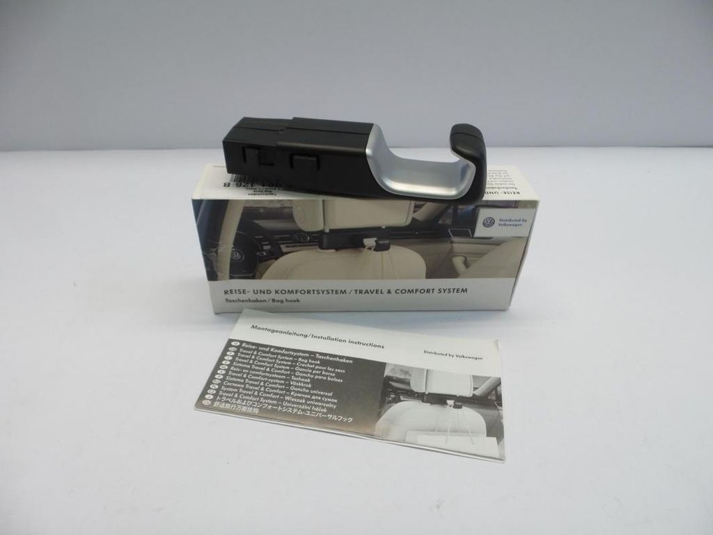Original VW alle Modelle Haken für Kopfstüze Kleider & Taschenhaken 000061126B