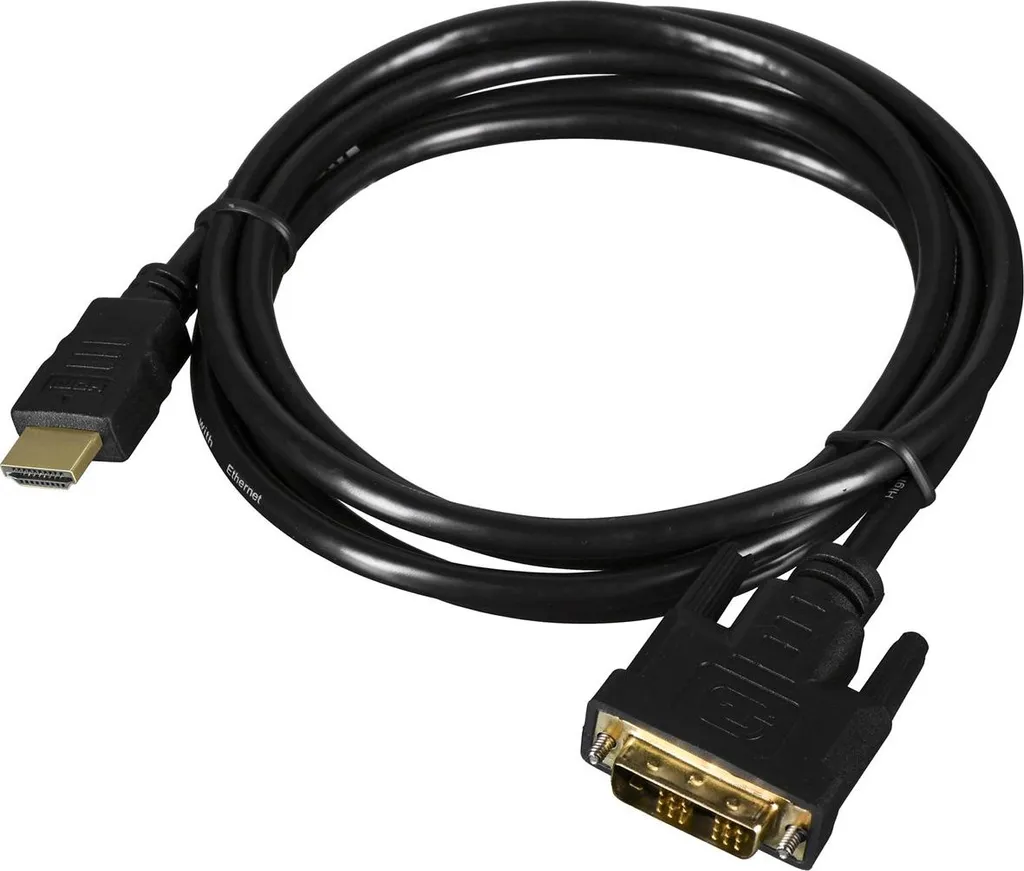 Lanberg Hdmi(M)->Dvi-D(M)(18+1) Kabel 1.8M Schwarz Single Li