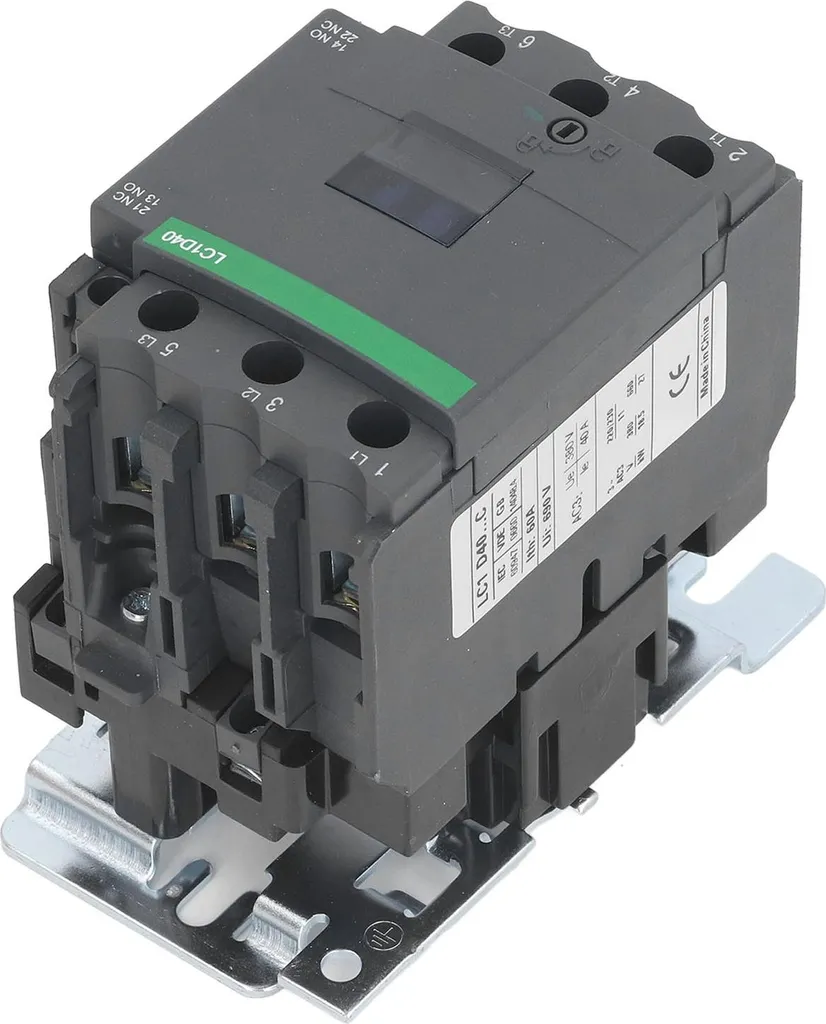 Contacteur de commande pour moteur triphasé 380V bobine AC 48V 40A