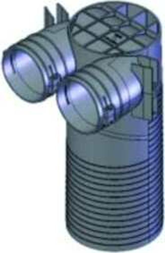 Helios FRS-DWK 2-75/125 Decken-/Wandkasten DN 125 u. 2 x DN Produktbild 