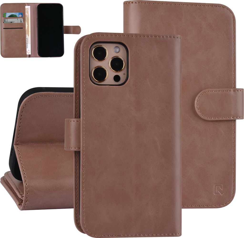 UNIQ Accessory Book type case iPhone 12 - 12 Pro - Rose Gold - PolyurethanLeather