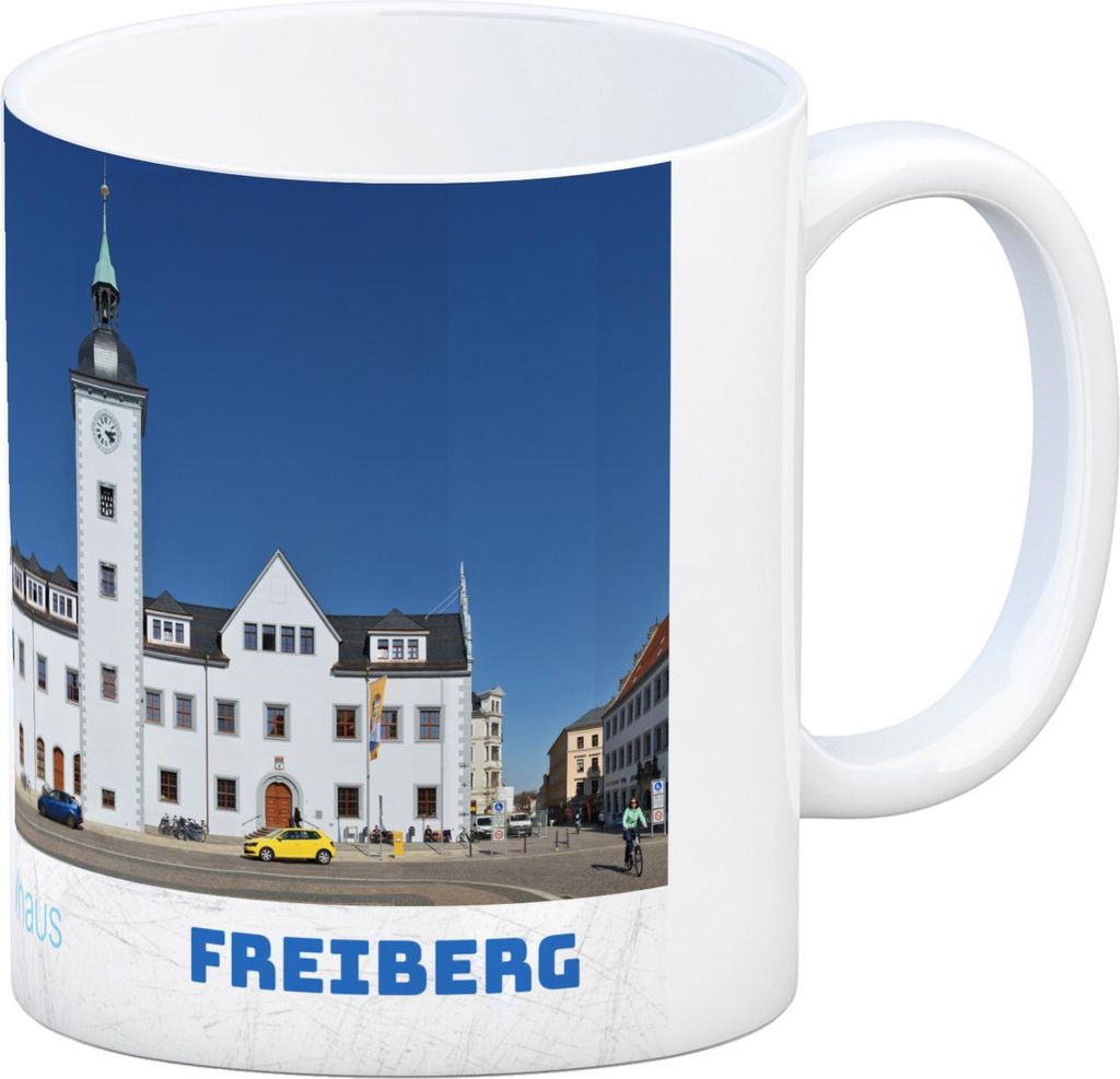 streetline Freiberg Rathaus Tasse