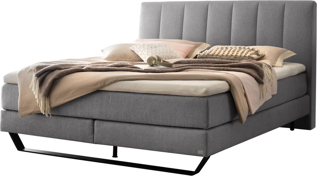 Hasena Pronto Ambra Boxspringbett metall/schwarz