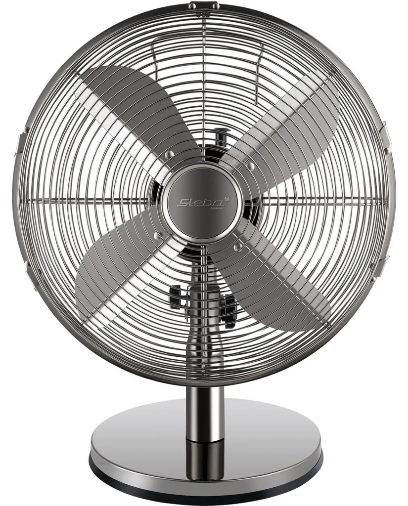Steba VTT6 Ventilateur de table Ø34 cm en métal finition chromée robuste