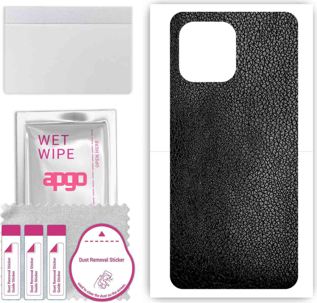 apgo Rückseite Schutzfolie, Skin, kompatibel mit Oukitel C21 Pro, Hinten Displayschutzfolie aus Vinylfolie, kratzfest, einfache Montage - Schwarze...
