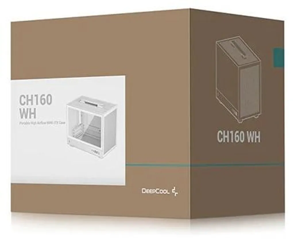 DeepCool CH160 WH Boîtier PC SFF Blanc Compact Mini-ITX Performant - 6