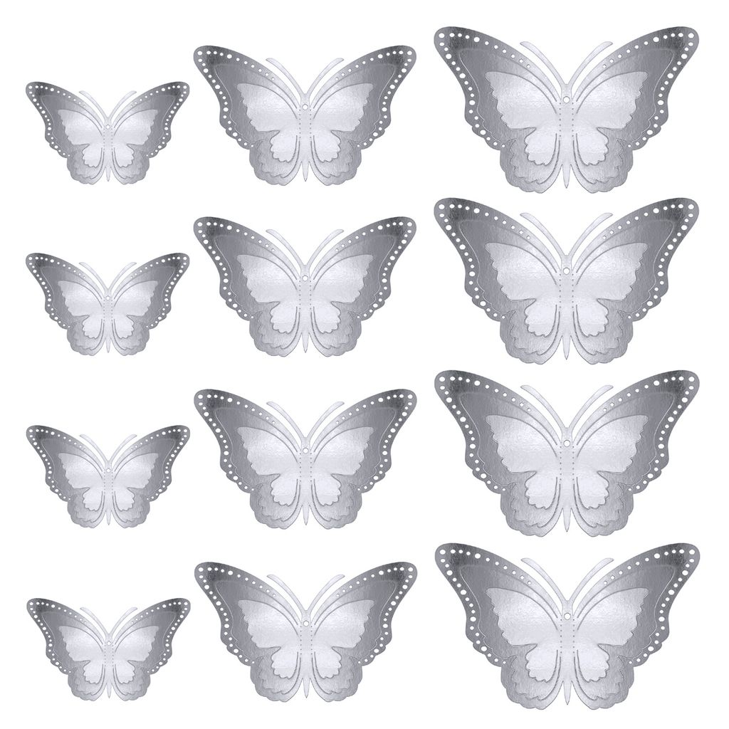 Oblique Unique 3D Schmetterlinge 12er Set aus