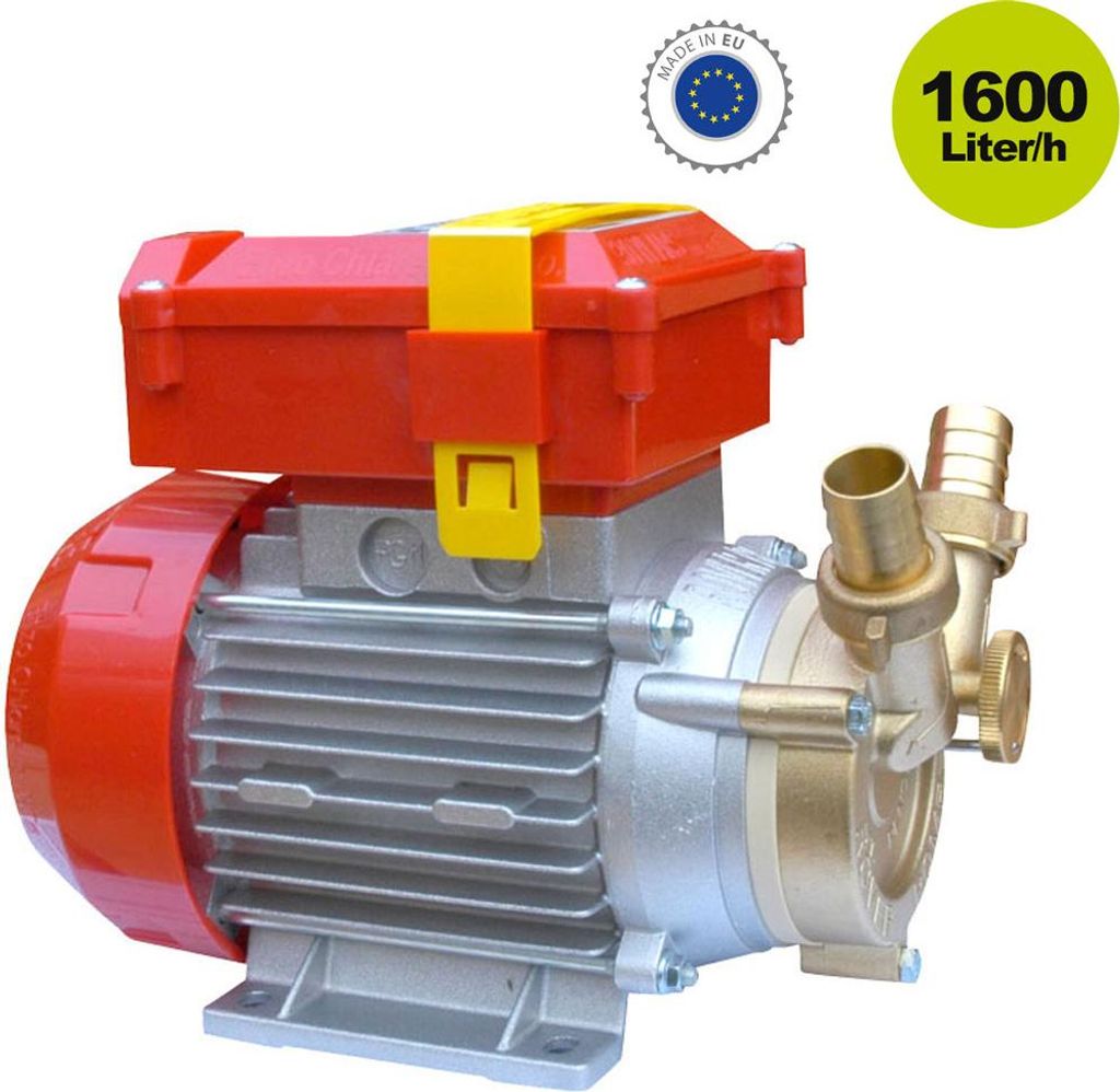 Weinpumpe Mostpumpe Kreiselpumpe lebensmittelecht Bypass Förderpumpe1700 l/h