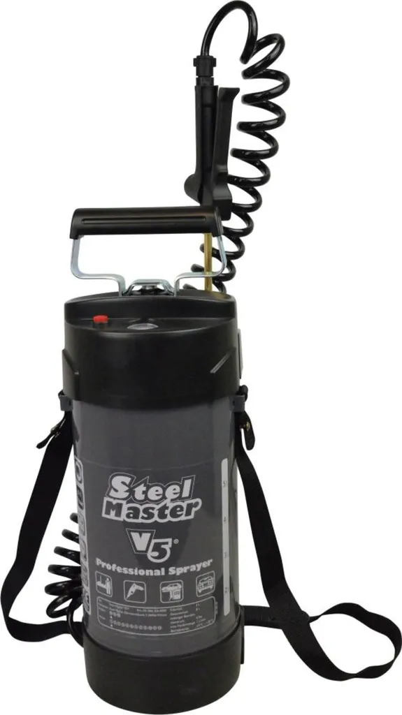 Gloria SteelMaster V5 5 Litres Pulvérisateur avec Pompe Haute Résistance