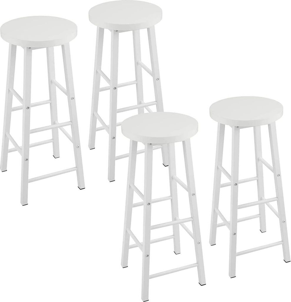 WOLTU Barhocker 4er Set Bistrohocker, Gestell aus stabilem Produktbild 