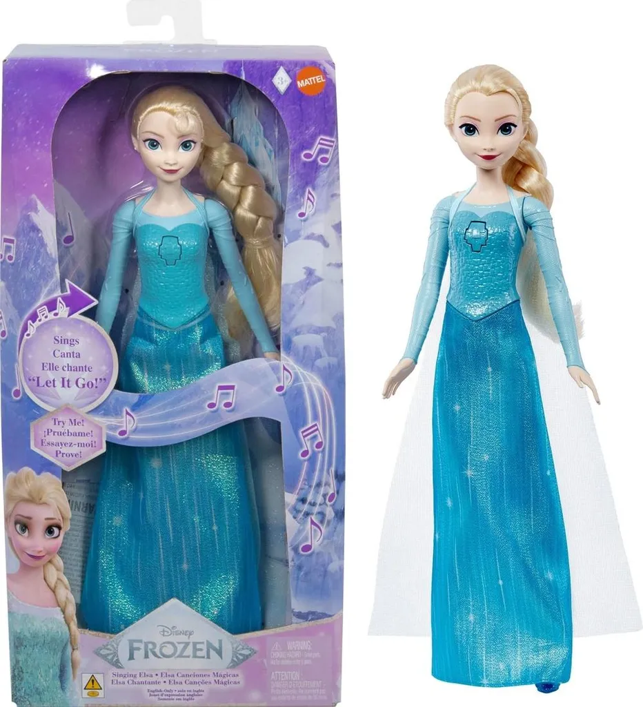 Mattel Disney La Reine des Neiges Elsa Poupée Chantante avec Musique HMG36
