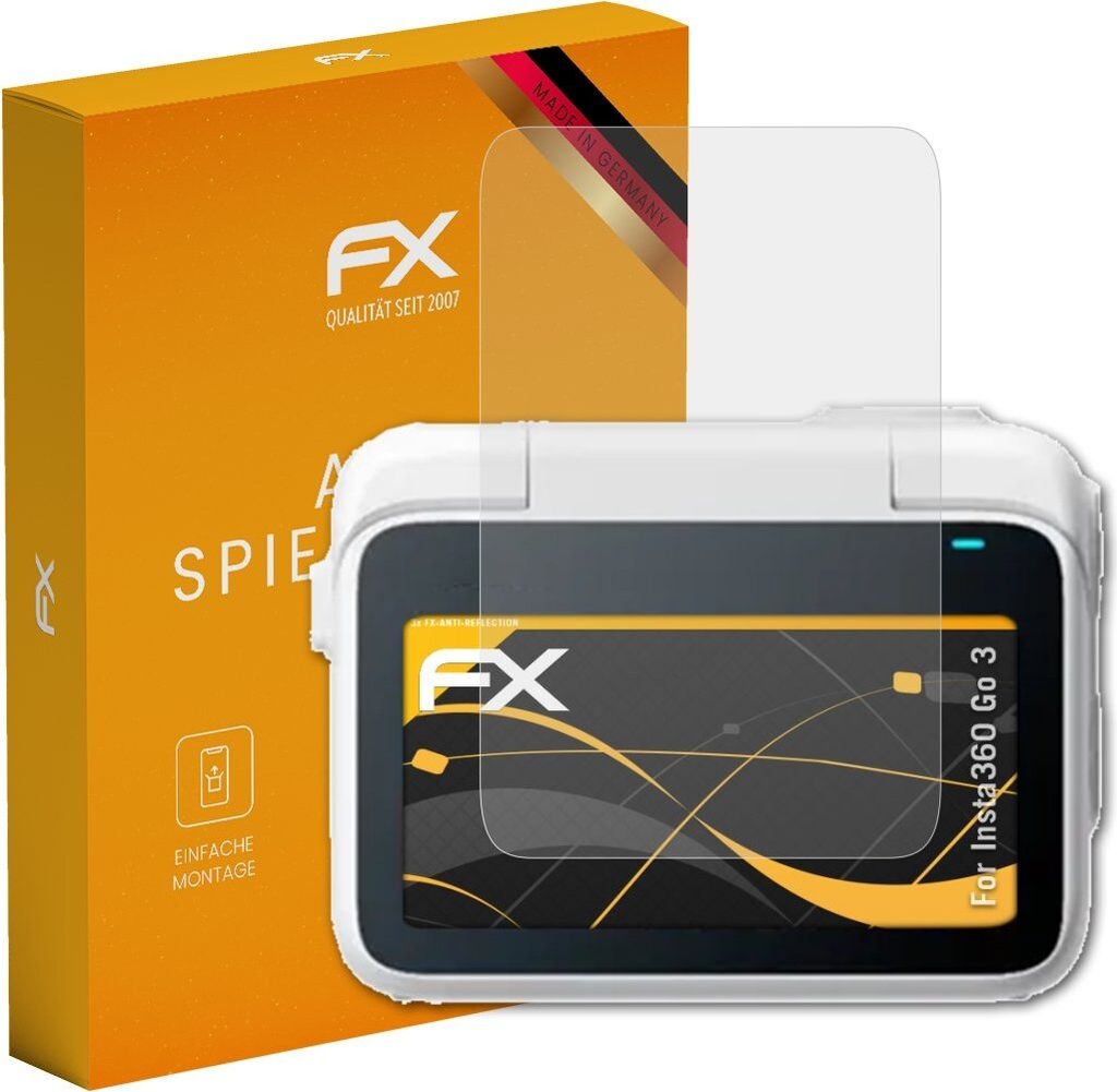 atFoliX FX-Antireflex 3x Schutzfolie kompatibel mit Insta360 Go 3 Displayfolie
