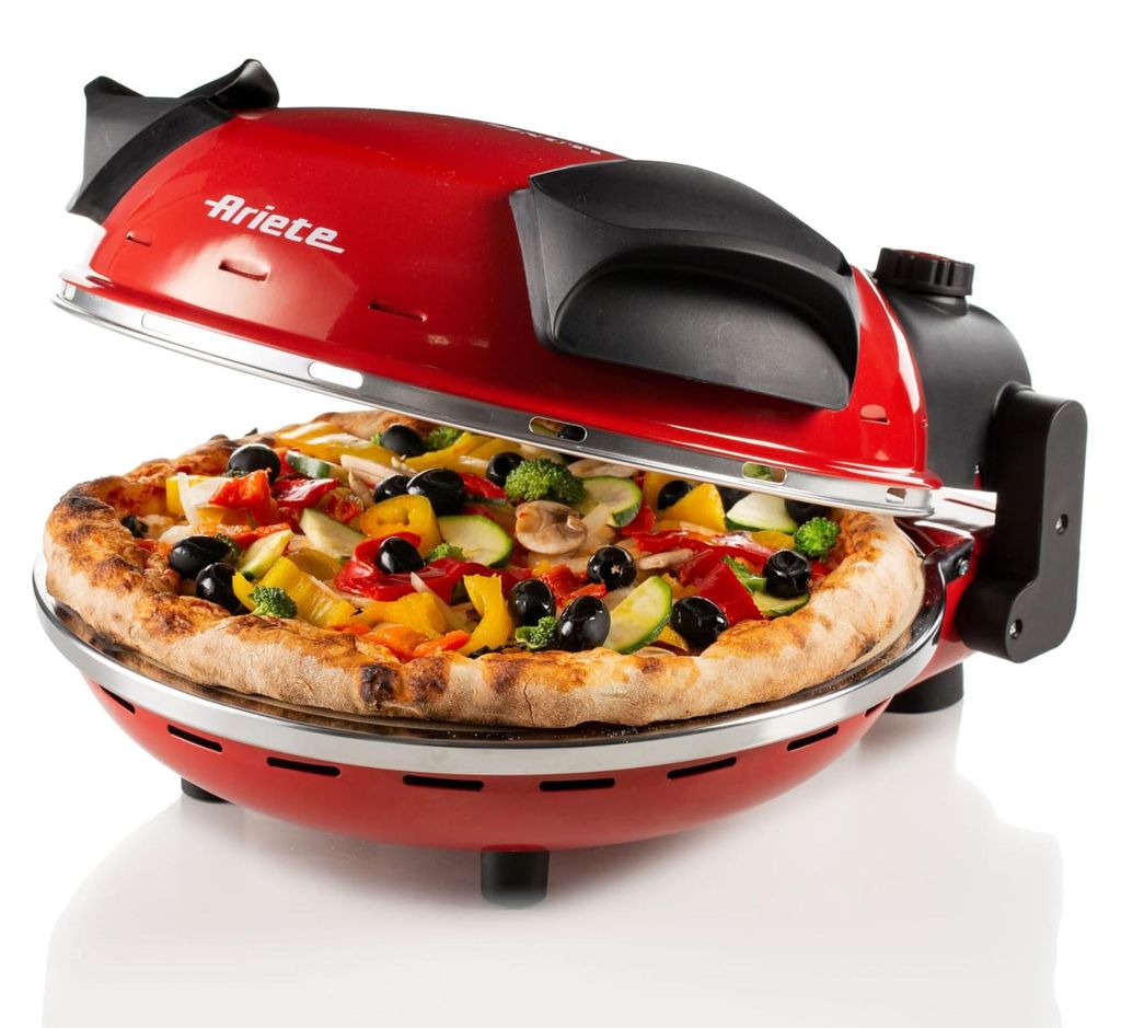 ARIETE Electric Pizza Oven - Red - Refractory Stone - 1200W Immagine del prodotto 
