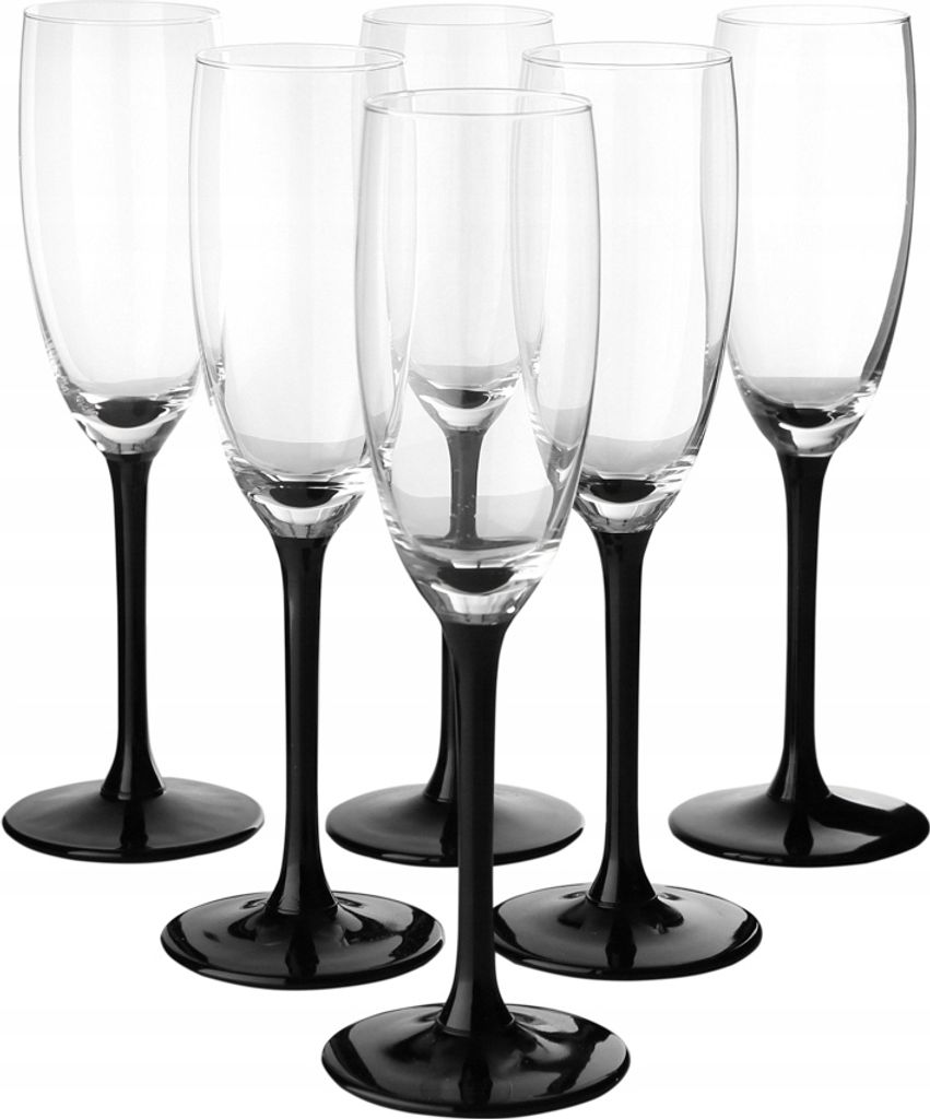 Set ONYX Sektgläser 6 Stück. Produktbild 