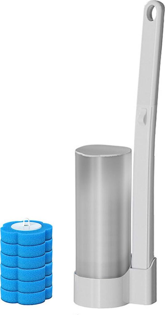 Einweg Toilettenbürste, Badezimmer Toilettenbürste Schwamm, Disposable Toilet Brush WC Bürste Reinigungsmittel für Badezimmerreinigung, Waschbe...