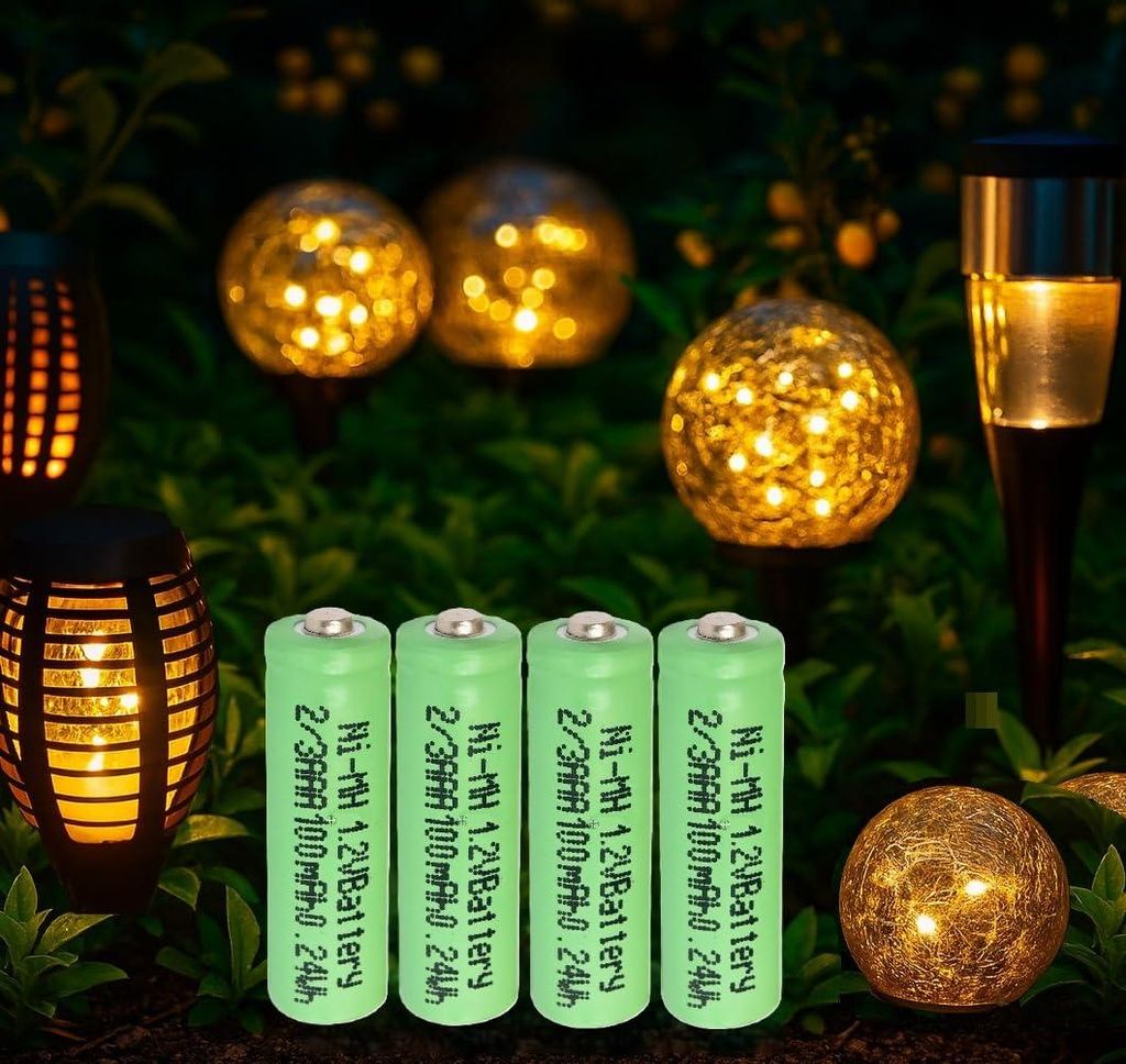 4 Stück LogiCell Wiederaufladbare 2/3AAA NI-MH-Akku 100mAh, Produktbild 