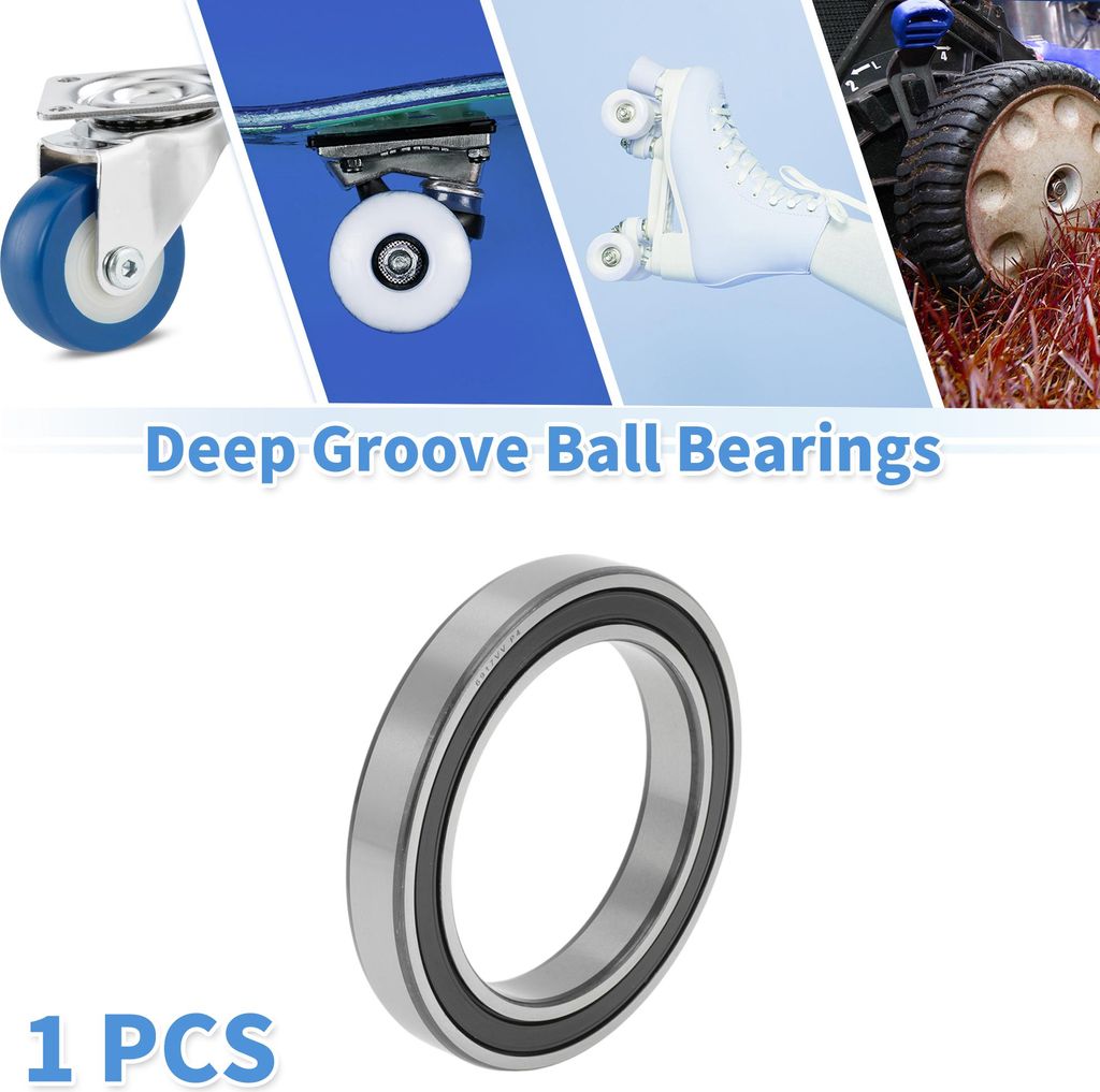 6917VV Rillenkugellager 85x120x18mm P4 Doppelte Gummidichtung Geschmierte Lager 1 Stk Auto Roller Skateboard Rad Universell Silberton Schwarz