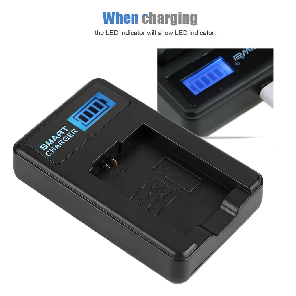 Caricabatterie Slim + batteria per Sony Alpha 6000 – Batteria di ricambio per Sony NP FW50, semplice da utilizzare con qualsiasi cavo micro USB (es. quello dello smartphone