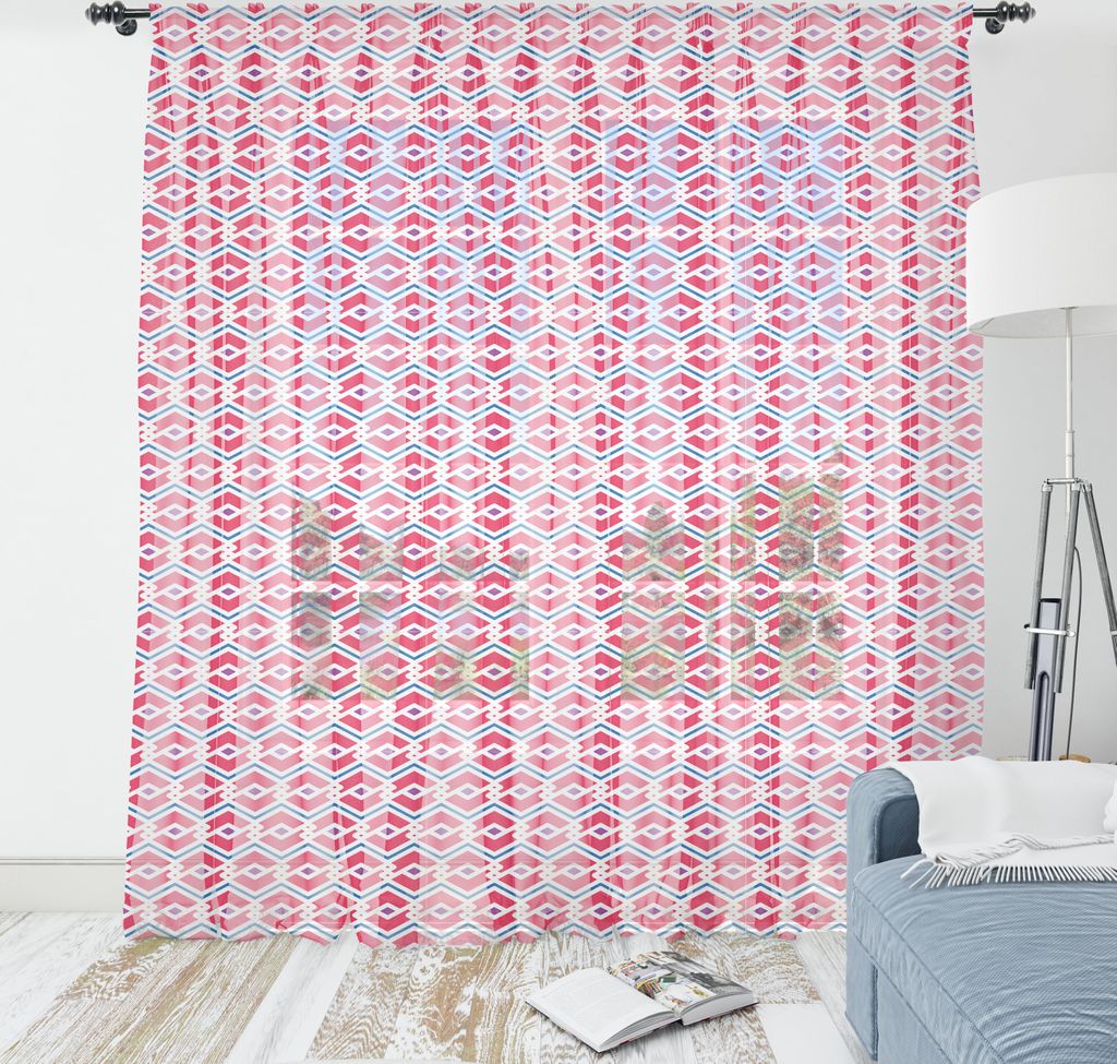 ABAKUHAUS Geometrisch Wandteppich, Kreative Symmetric Moderne Zigzags und Rauten, Wohnzimmer Schlafzimmer seidiges Satin Wandtuch, 160 cm x 274 cm,...